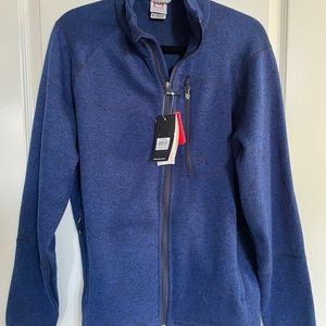 Blue zip up jacket